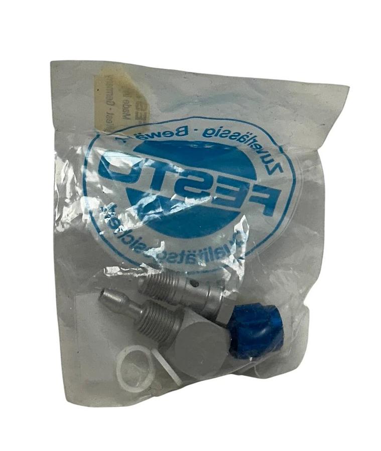 Used 6 FESTO LCX-1/8-PX4 / 004041 / 4041 ELBOW QUICK CONNECTORS 1/8'' OEM NSFS