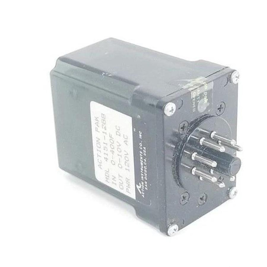Used ACTION PAK MDL 4151-1288 RELAY 0-400F, 0-10V DC, 120V AC