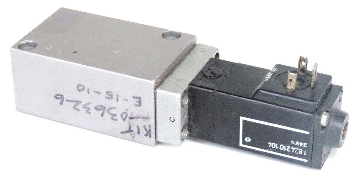 Used BOSCH 1824210104 SOLENOID VALVE COIL 24V WITH MANIFOLD