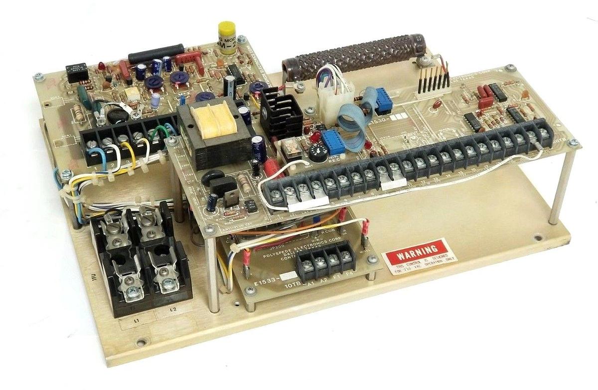 Used POLYSPEDE ESC-101 ADJ. SPEED DRIVE SYSTEM E1530-032, E1507-012, E1534-01