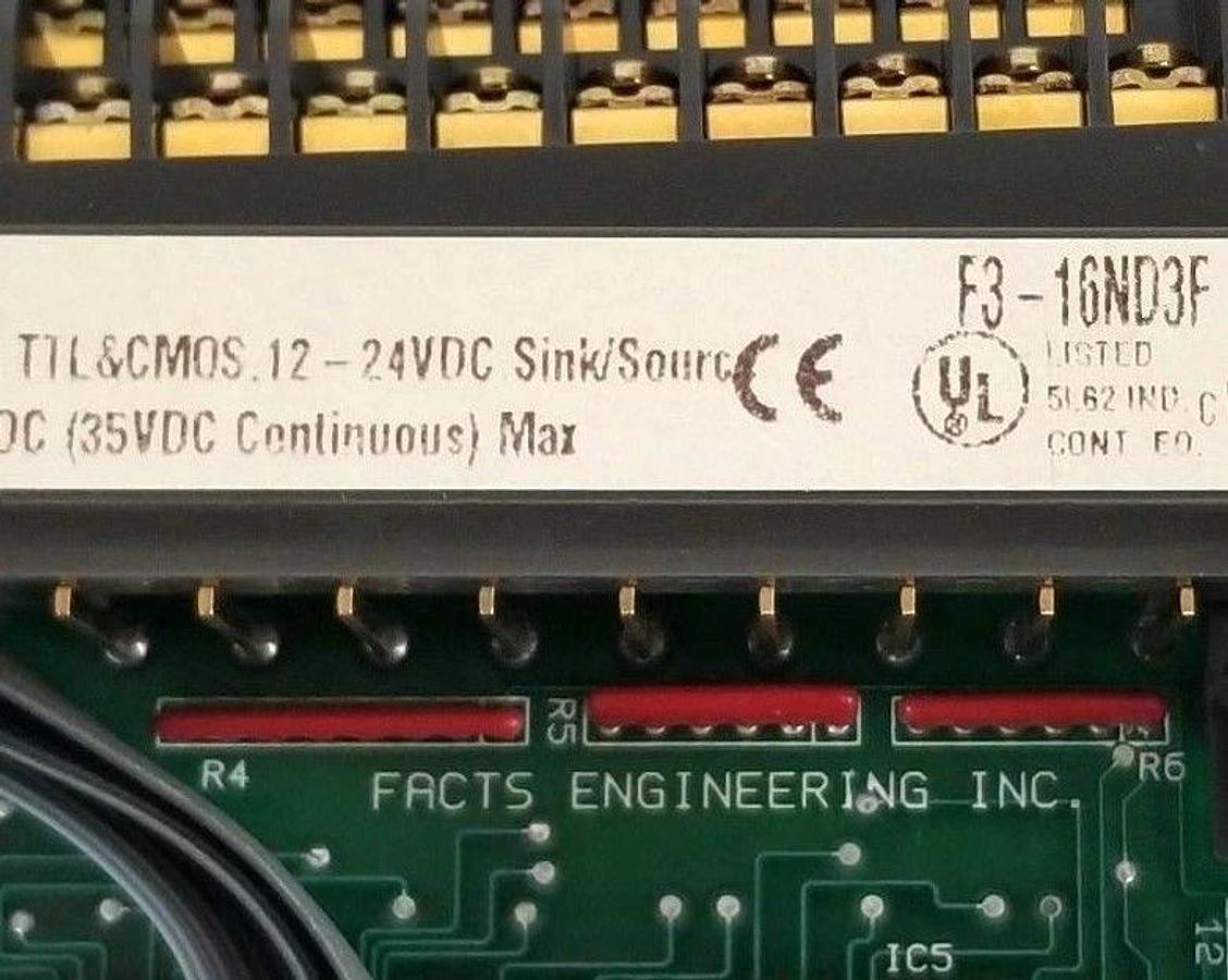 Used FACTS ENGINEERING F3-16ND3F INPUT MODULE 12-24VDC, F316ND3F