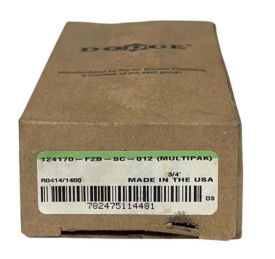 DODGE F2B-SC-012 (MULTIPAK) / 124170 2-BOLT FLANGE MOUNT BEARING 3/4'' NSMP