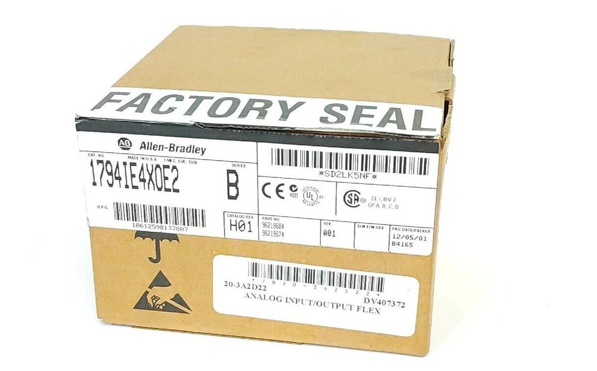 NIB ALLEN BRADLEY 1794-IE4XOE2 SER. B FLEX I/O MODULE CAT REV. H01 REV. A01