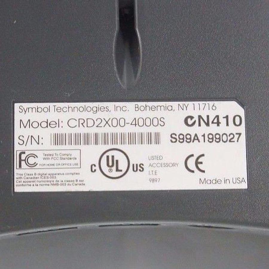 Used SYMBOL TECHNOLOGIES CRD2X00-4000S CHARGER 4-SLOT CRADLE CRD2X004000S