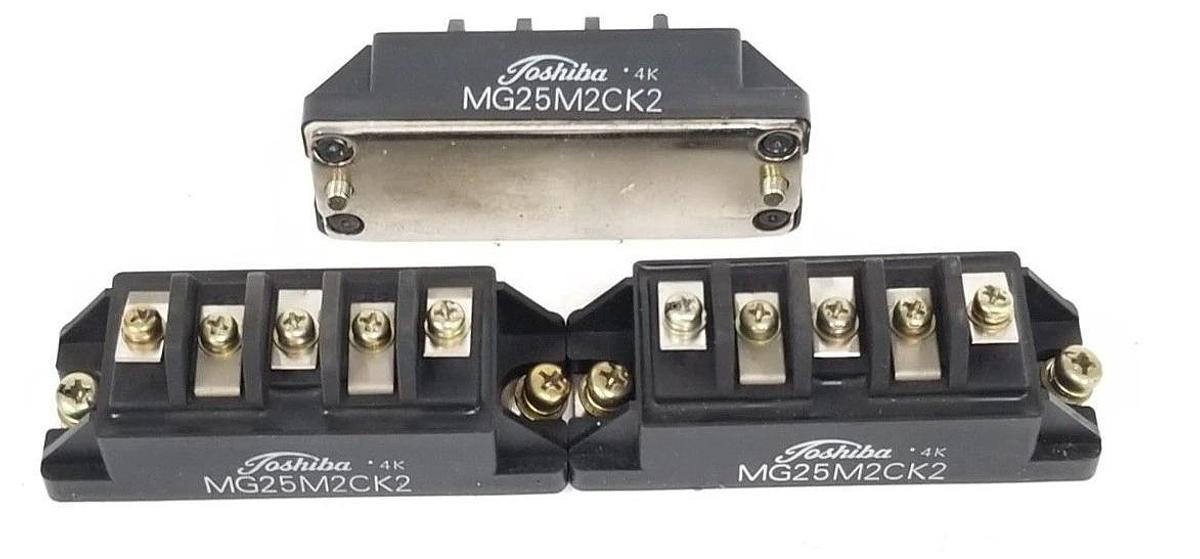 Used LOT OF 3 TOSHIBA MG25M2CK2 POWER MODULES 25AMP 1.0KV