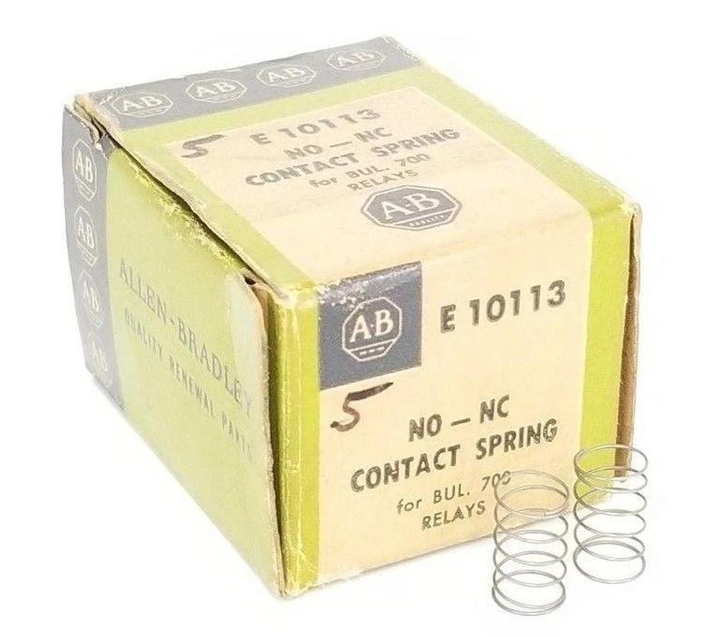 LOT OF 2 NEW ALLEN BRADLEY E10113 CONTACT SPRINGS NO-NC, FOR BUL 700 RELAYS