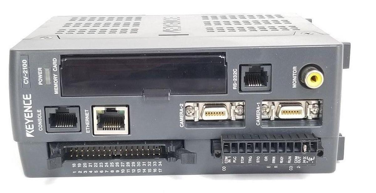Used KEYENCE CV-2100 DIGITAL IMAGE SENSOR / CONTROLLER 3124581LN, CV2100