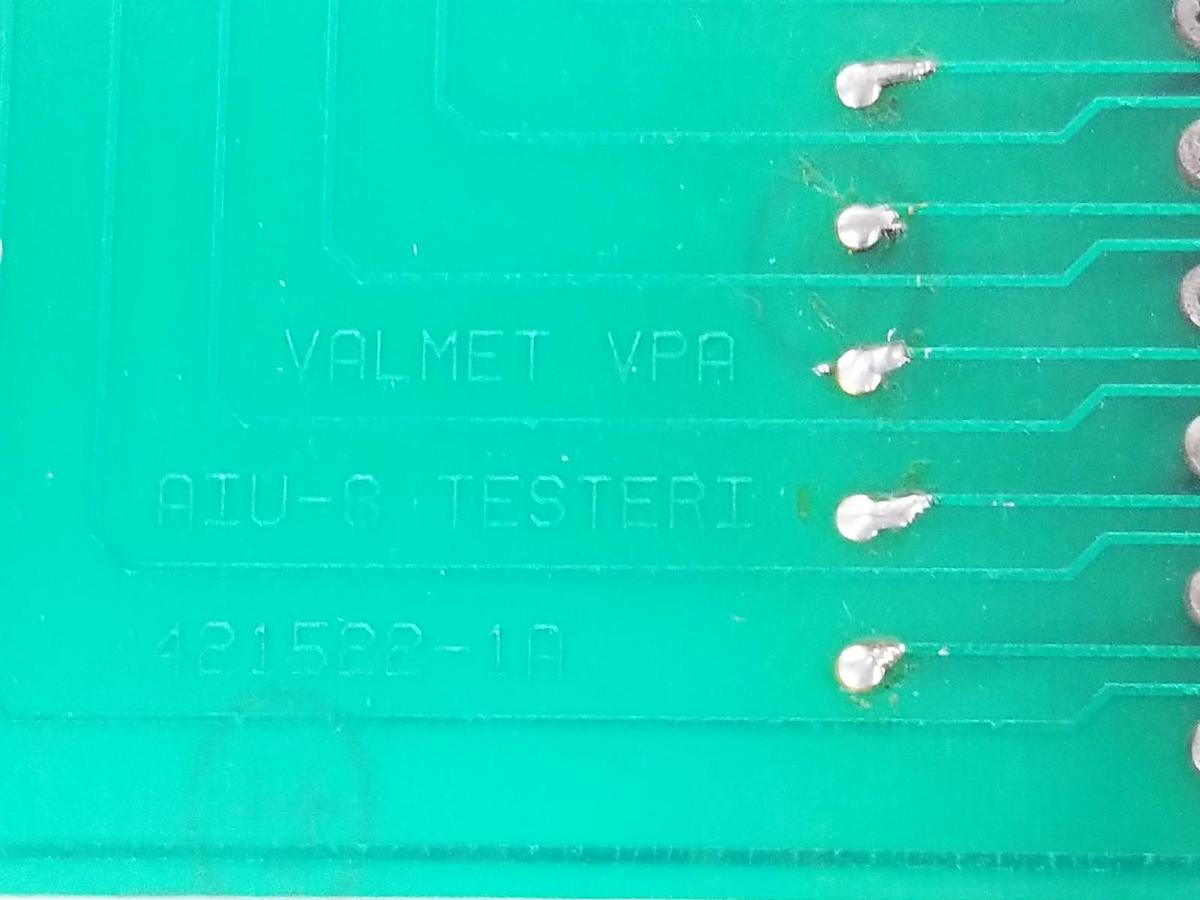 Used VALMET AUTOMATION A413200 AIU 8 SIMULATOR BOARD 191151 AIU-8 , 421522-1A