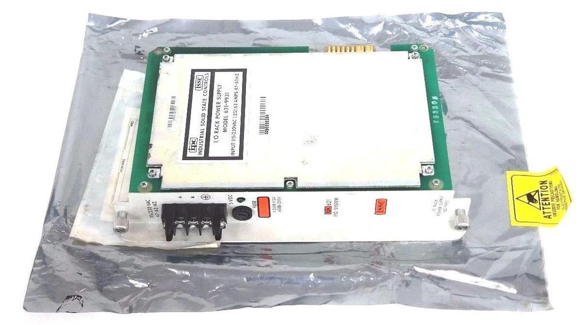 Refurbished REPAIRED IPC ISSC 621-9931 I/O RACK POWER SUPPLY 115/230VAC 1.25/.63 AMP 47-63HZ