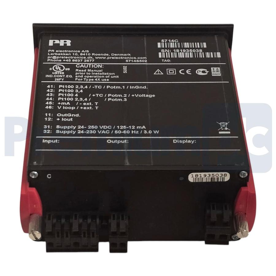Used PR electronics 5714C Programmable LED Indicator 4-Digit 1/8 DIN 24-230VAC/DC NEW