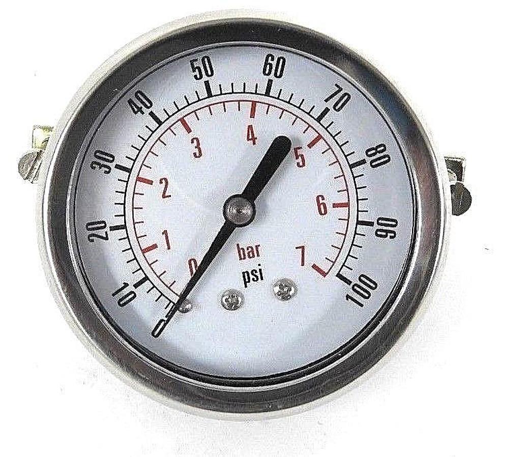 Used NIB MERMAIN MS110008 PRESSURE GAUGE VALMET VAL0031726, CDS-1P-007-B, 1-100 PSI