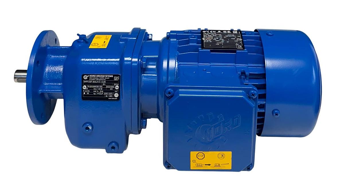 Used NORD SK 02F-80LH/4 CUS / SK 80LH/4 CUS GEAR MOTOR 24Nm 0.75kW/1HP 230/460V NSNP