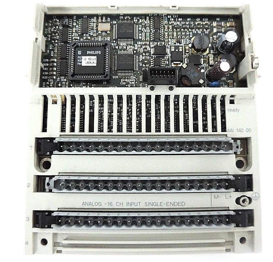 Used SCHNEIDER ELECTRIC 170AAI14000 ANALOG INPUT MODULE 16 CH. SINGLE PV:01, RL:04