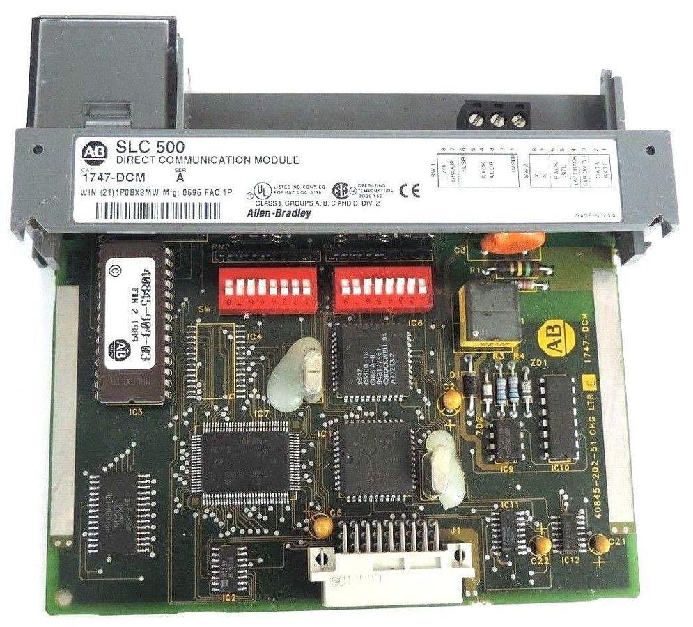 Used ALLEN BRADLEY 1747-DCM DIRECT COMMUNICATION MODULE 1747DCM SER. A