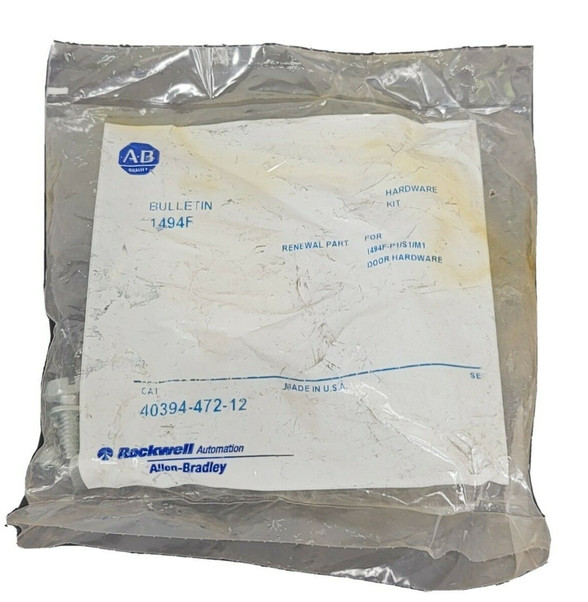 NEW ALLEN BRADLEY 40394-472-12 HARDWARE KIT 4039447212