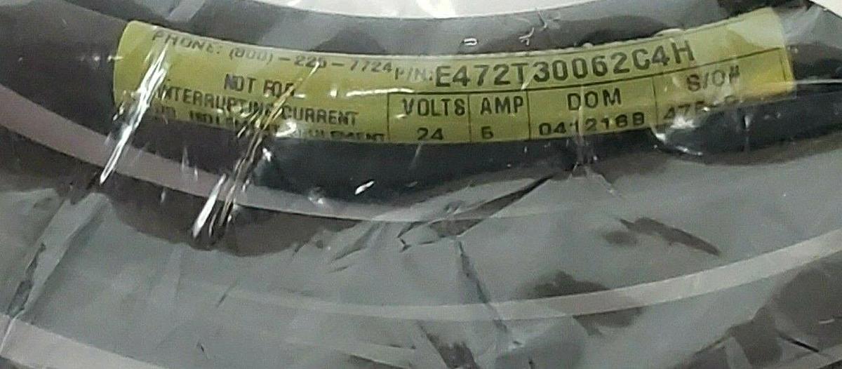 NEW BRAD HARRISON E472T30062C4H DIN 43650 10MM (FORM B) 24V, 3M 20/3 BLK CORD