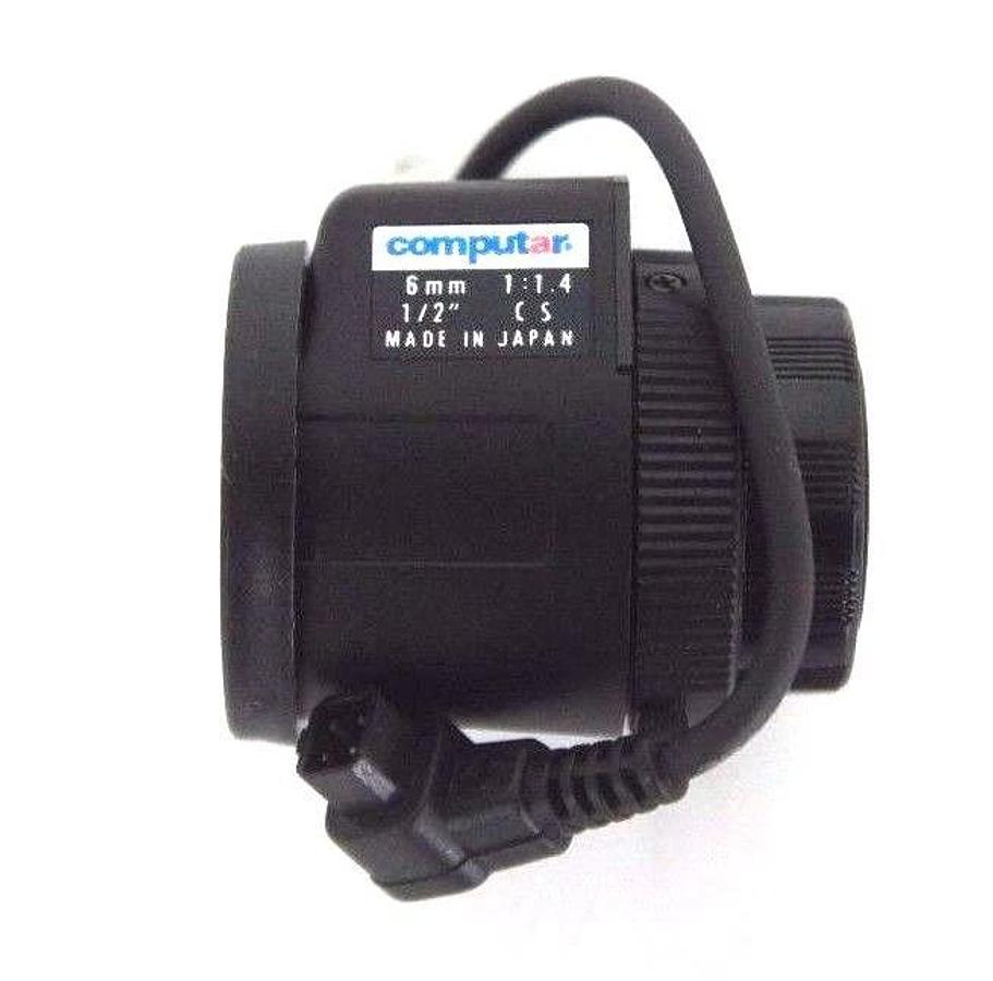 NIB COMPUTAR HG0614FCS-3 TV LENS 6MM, F1.4 W/ 9CM CABLE CONNECTOR