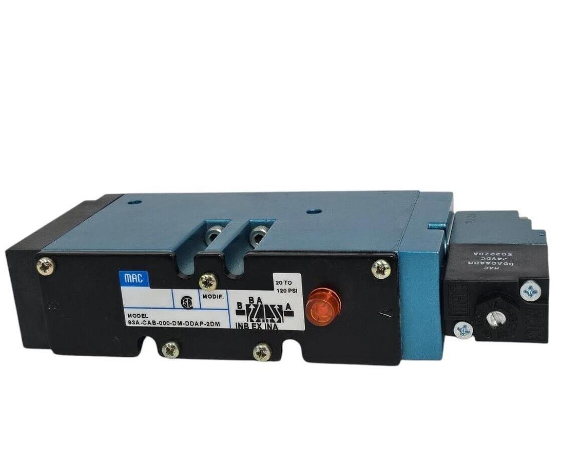 NEW MAC 93A-CAB-000-DM-DDAP-2DM SOLENOID VALVE W/ DMB-DDAP-2DM