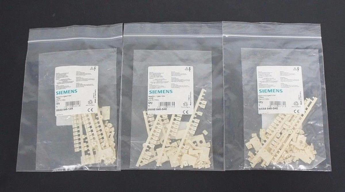 Used LOT OF 3 NEW SIEMENS 8WA8-848-0AE LABEL MARKER NUMBER 5 TOTAL 300