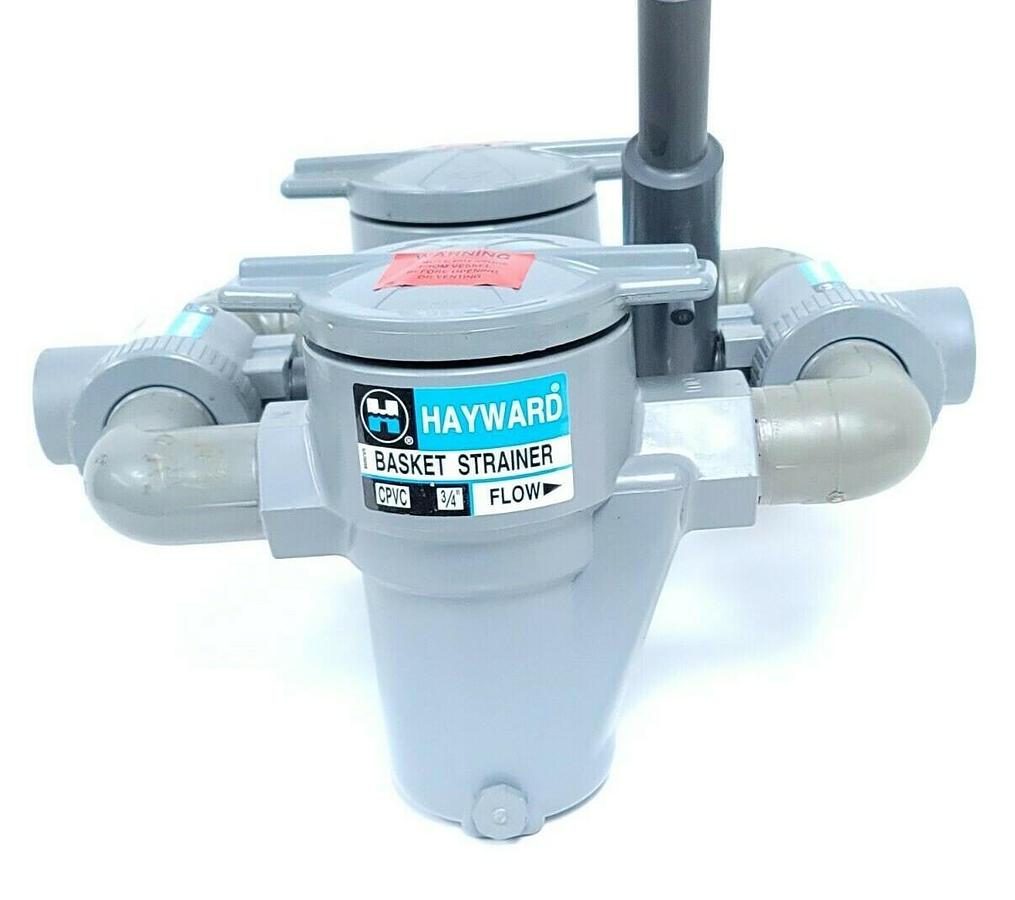 Used NEW HAYWARD DS20075-T 3/4'' PVC DUPLEX BASKET STRAINER DS20075T