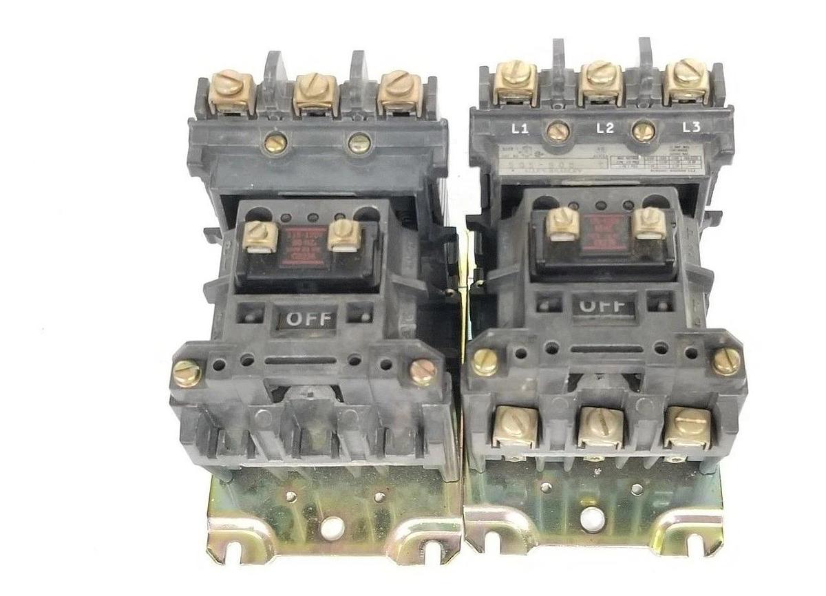 Used LOT OF 2 ALLEN BRADLEY 505-BOD STARTERS SER. C, CB236 COILS