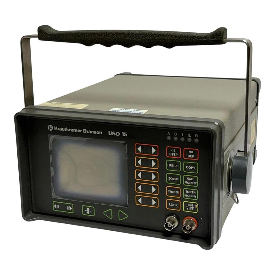 Used Krautkramer Branson USD 15 Ultrasonic Flaw Detector Model USD-15 Working Unit