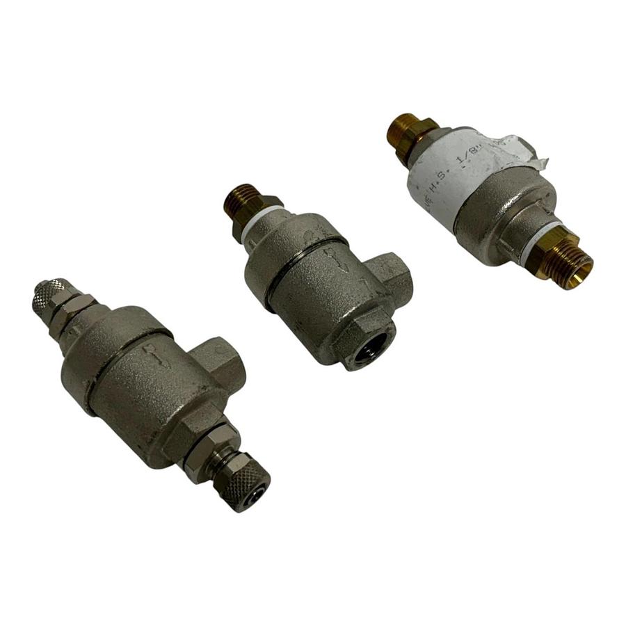 New Surplus Lot of 3 Tire Changer Bead Breaker Quick Exhaust Valves 1/8" TOY 322