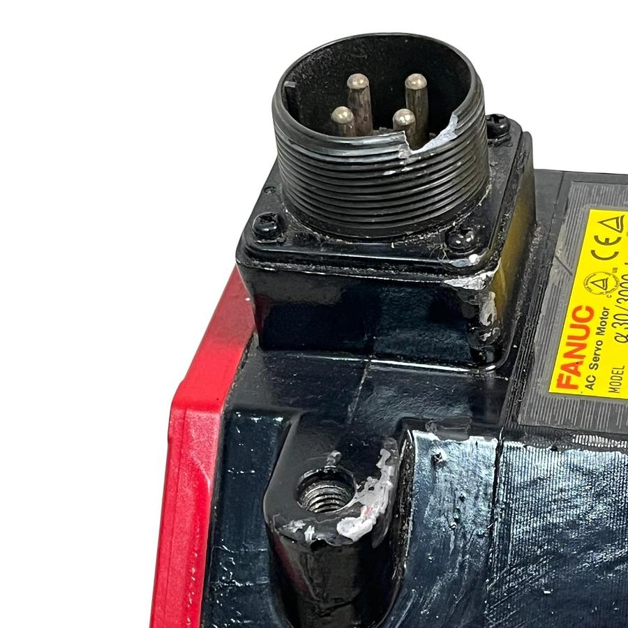 Used Fanuc Alpha iF 30/3000 Servo Motor A06B-0253-B400 Missing Encoder AS-IS / PARTS