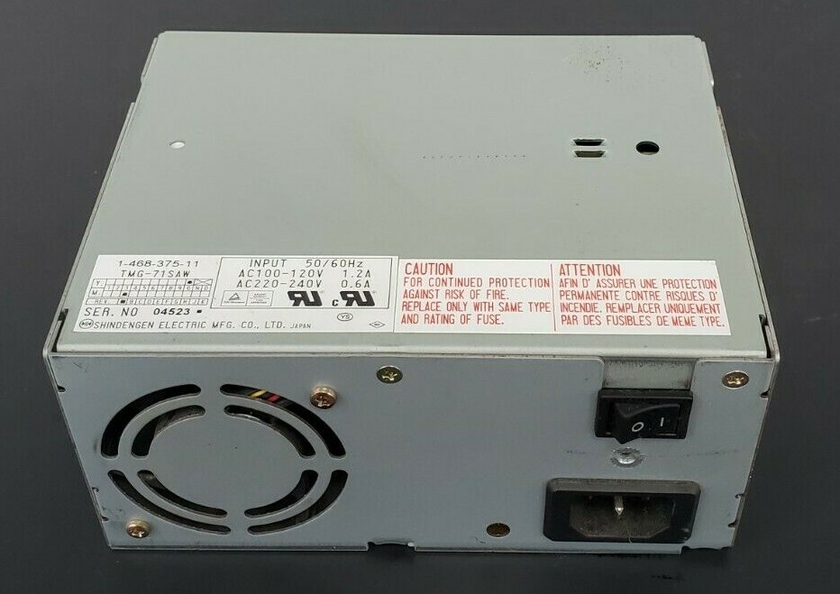 Used SHINDENGEN ELECTRIC TMG-71SAW POWER SUPPLY TMG71SAW, 1-468-375-11