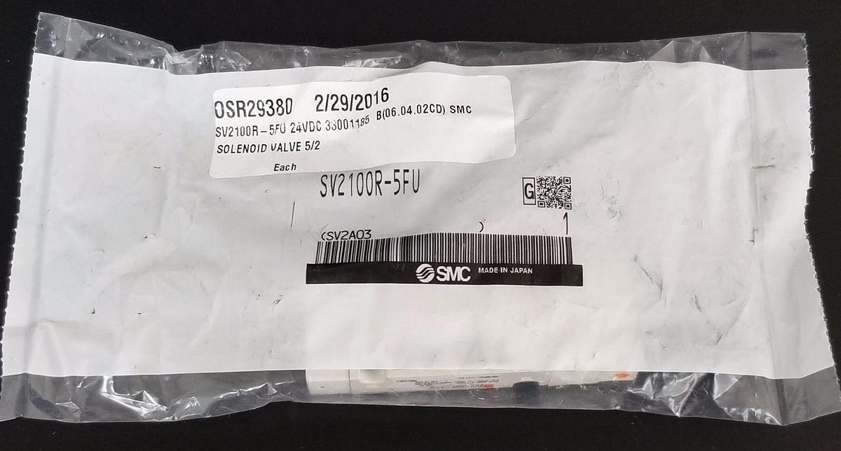 Used NEW SMC SV2100R-5FU SOLENOID VALVE SV2100R5FU, 24VDC