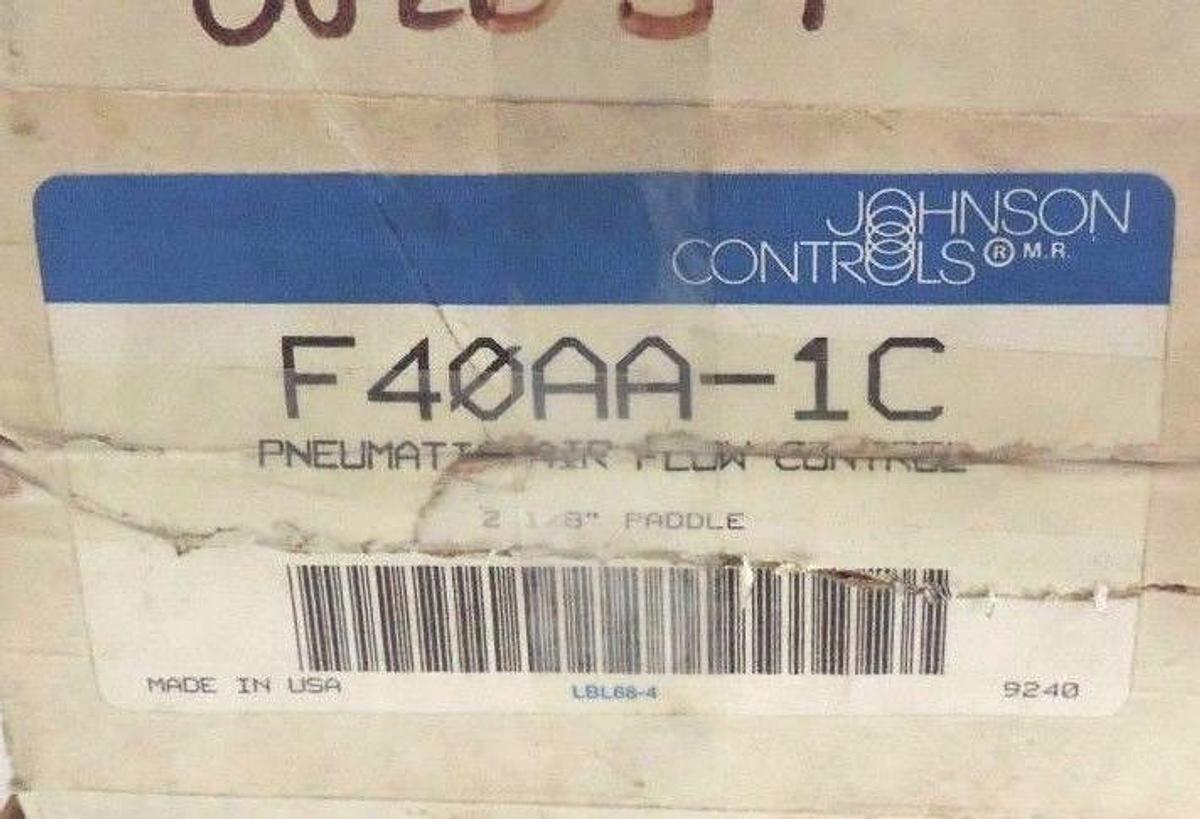 Used NIB JOHNSON CONTROLS F40AA-1C AIR FLOW CONTROLLER 2-1/8" PADDLE F40AA1C