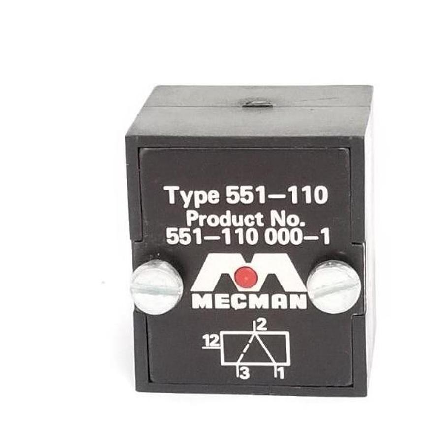 Used MECMAN 551-110 VALVE 551-110000-1, 5511100001