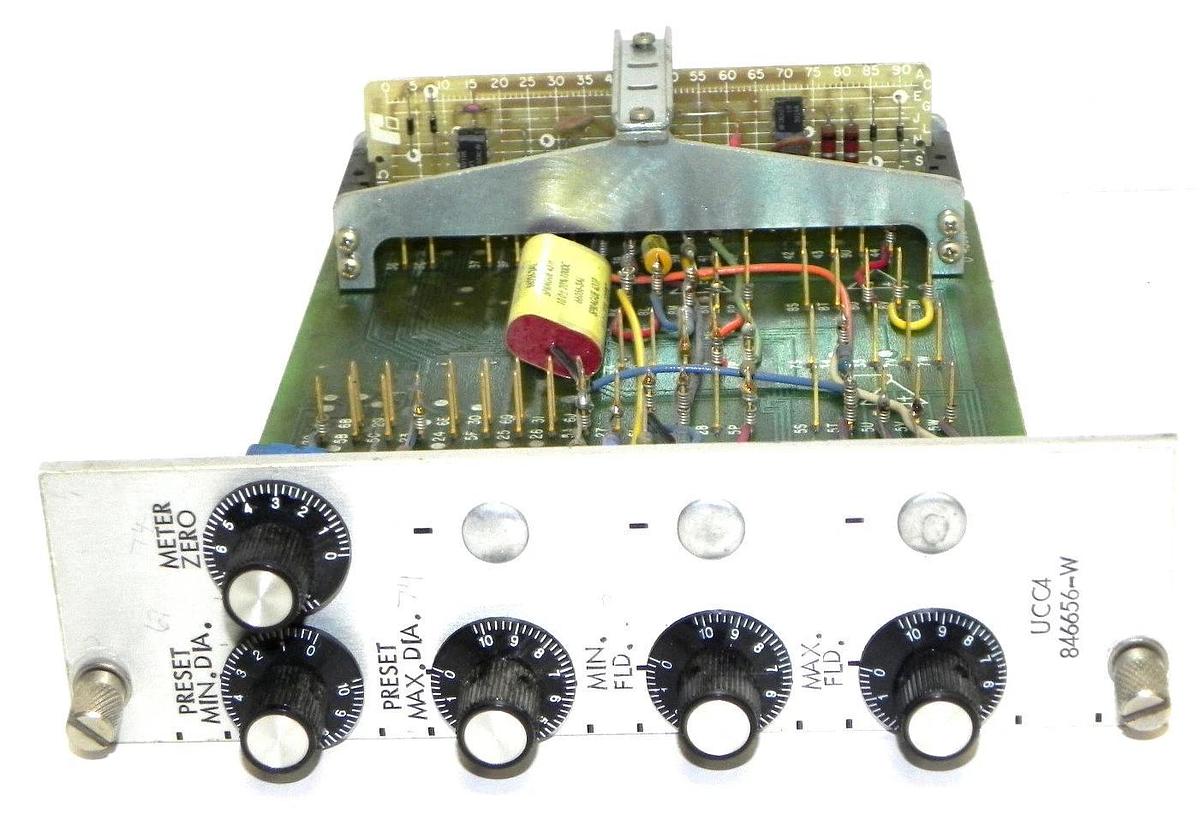Used RELIANCE ELECTRIC 84543-108A PC BOARD 0-48652, UCC4 846656-W WITH 0-52015 BOARD