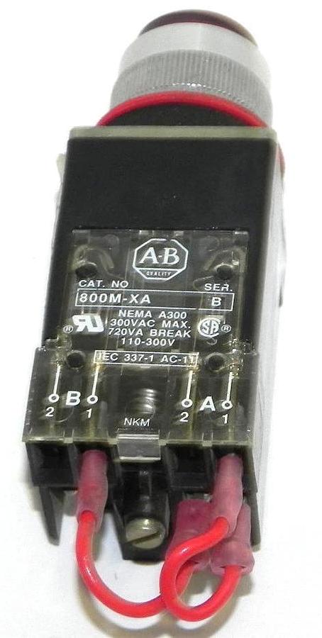 Used ALLEN BRADLEY 800MR-PT16 PUSHBUTTON 800MRPT16 SER. D 110/120V 50/60HZ