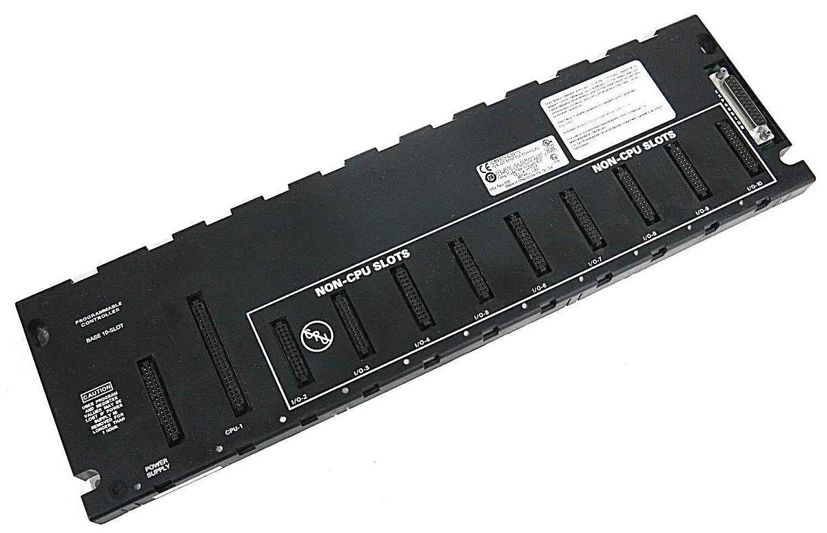 Used GE FANUC IC693CHS391N PROGRAMMABLE CONTROLLER BASE 10-SLOT EMI ENHANCED