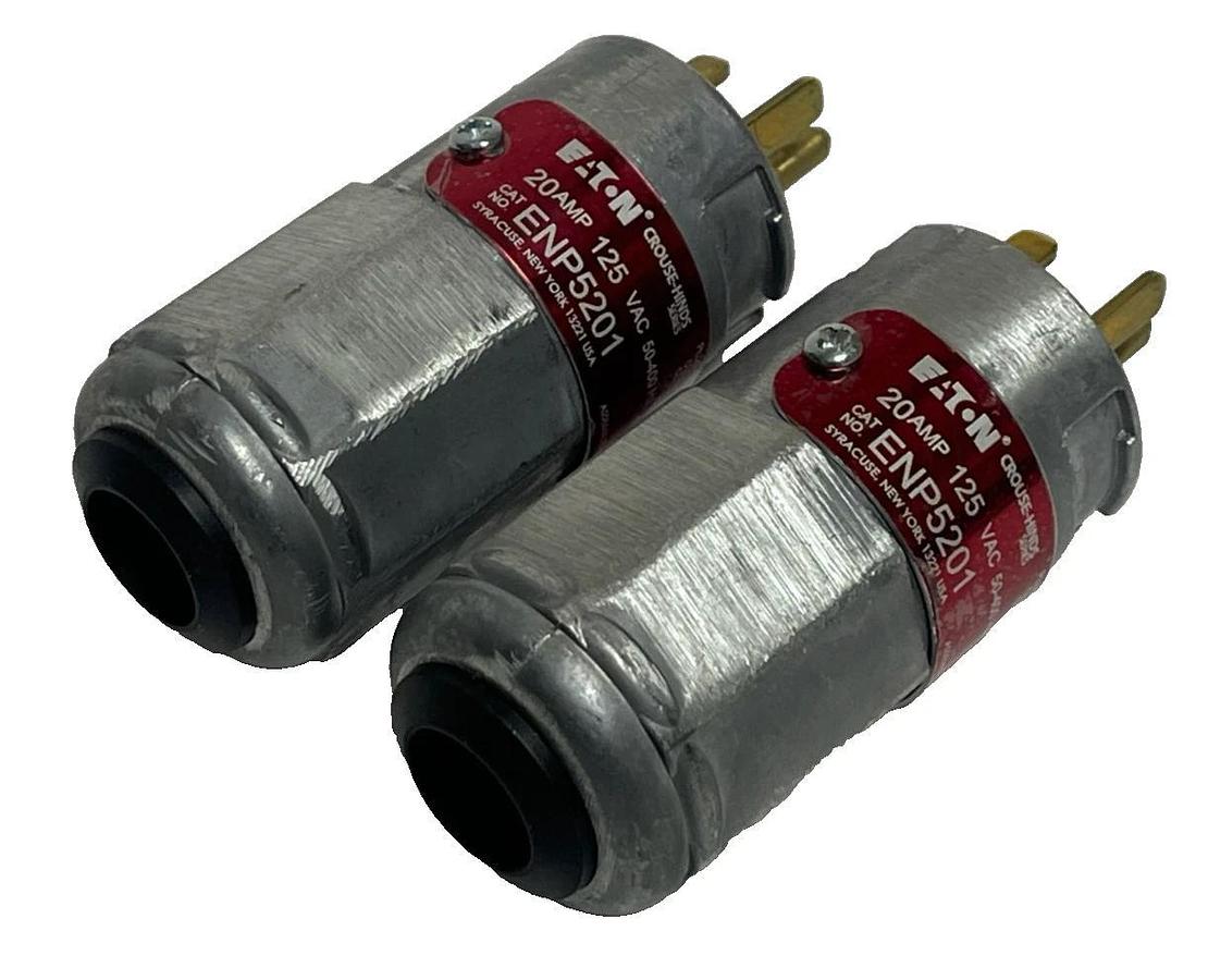 Box of 2 Eaton Crouse-Hinds ENP5201 Ark-Gard 2 Series Plugs | 20A 125V , NSMP