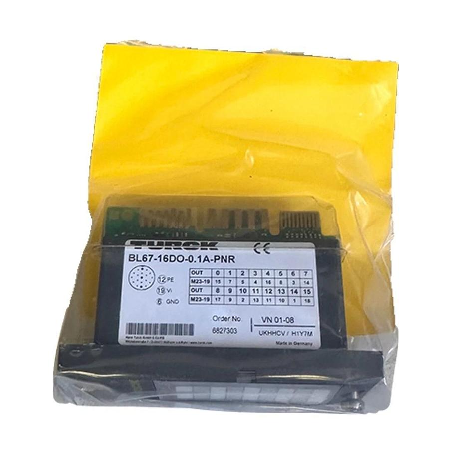 Used NEW TURCK BL67-16DO-0.1A-PNR / BL6716DO01APNR BL67 SYSTEM OUTPUT MODULE 6827303