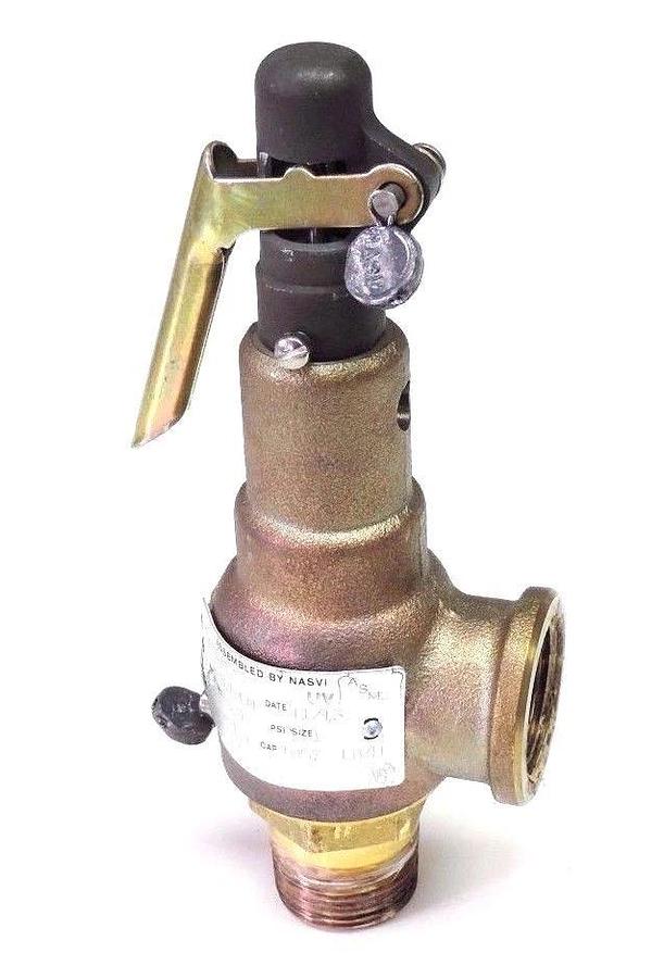 Used KUNKLE 6010EEM01-LM SAFETY PRESSURE RELIEF VALVE 1" X 1" NPT 6010EEM01LM