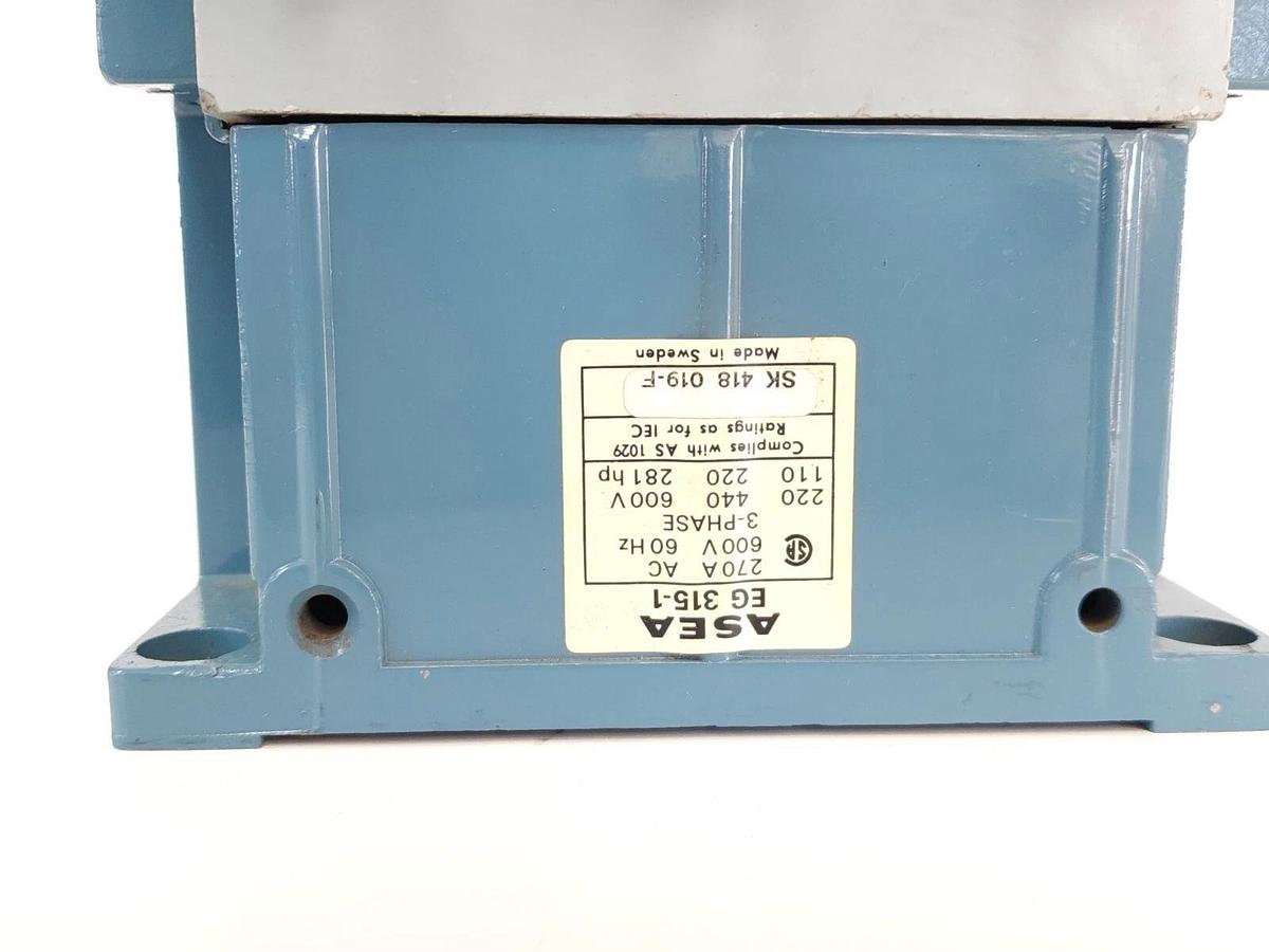 Used FOR PARTS ASEA BROWN EG315-1 / EG3151 CONTACTOR SIZE 5 600V COIL 110/120V 60Hz