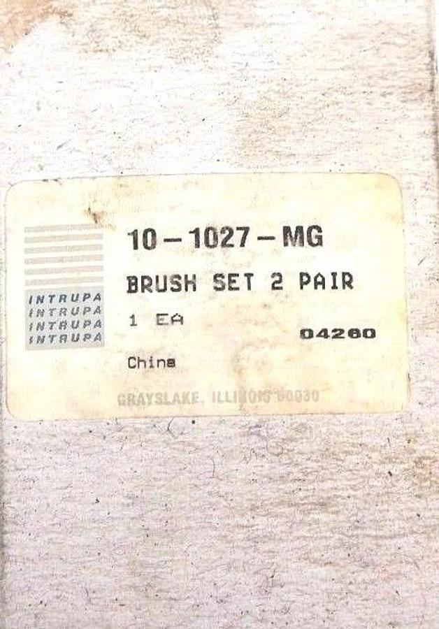 Used NIB INTRUPA 10-1027-MG BRUSH - SET 2 PAIR