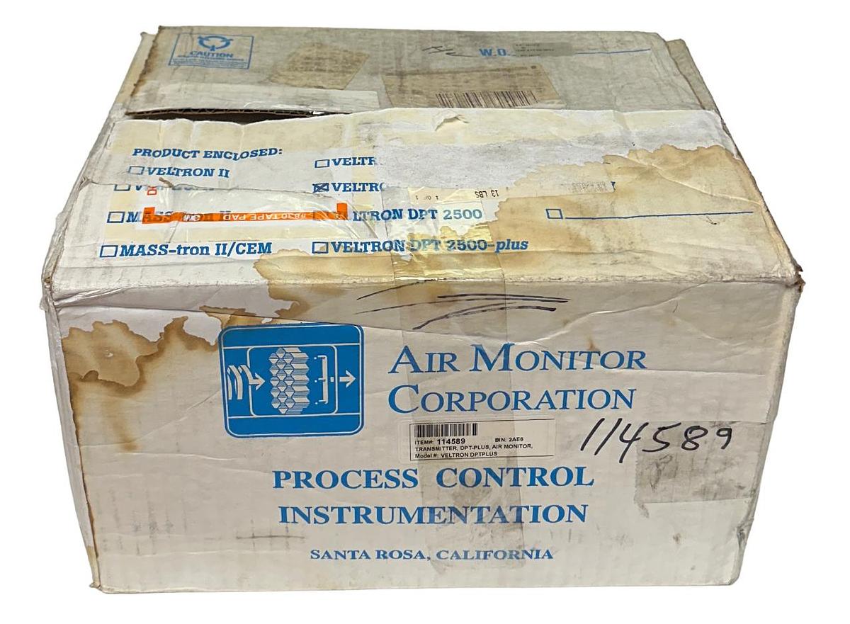 Used AIR MONITOR CORP 61141 VELTRON DPT-plus SMART TRANSMITTER 0-0.339INwc 24V NSMP