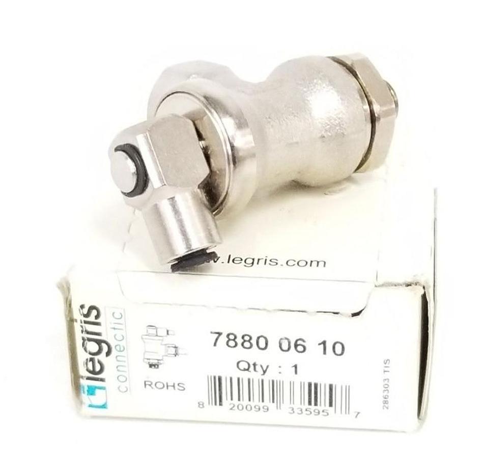 NIB LEGRIS CONNECTIC 7880-06-10 LOCKOUT VALVE 6MM 1/8'' MALE 78800610