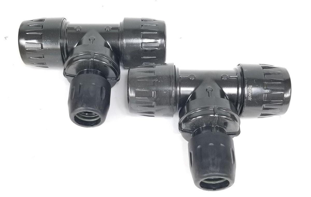 Used BOX OF 2 NEW TRANSAIR 6604-63-40 REDUCING TEES, 63 N[4, 63MM TO 40MM, 66046340