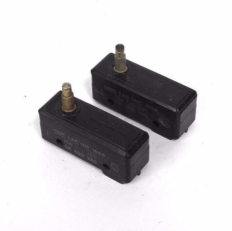 Used LOT OF 2 HONEYWELL MICRO SWITCH B-RS LIMIT SWITCHES 15AMP 250VAC