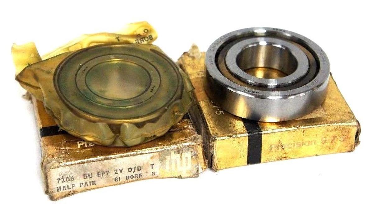 Used LOT OF 2 NIB RHP 7206 DU EP7 ZV O/D PRECISION BEARINGS 7206DUEP7ZVOD