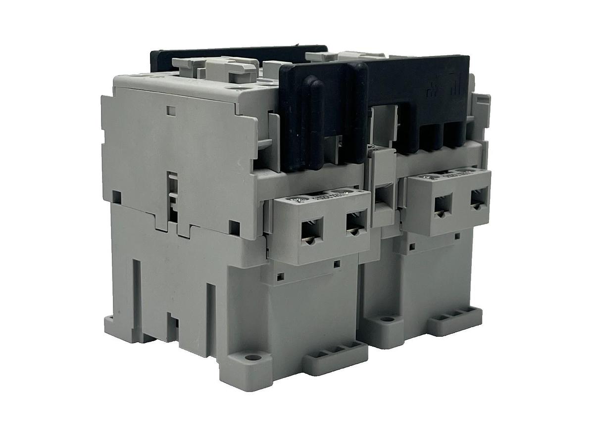 Used Allen-Bradley 104-C12D22 Ser B IEC Reversing Contactor 12A 110/120V AC Coil NSMP