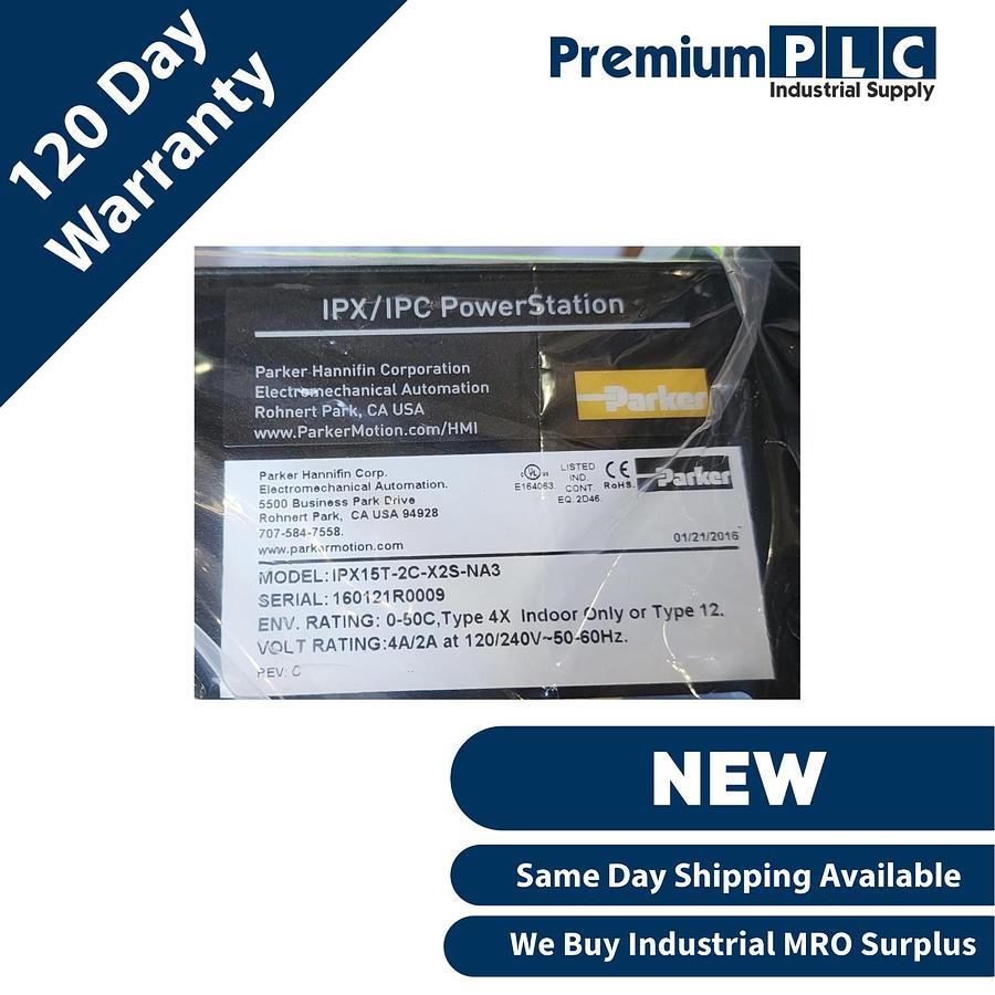 Used Parker CTC IPX15T-2C-X2S-NA3 | IPX15T IPX/IPC PowerStation 15" Operator Panel