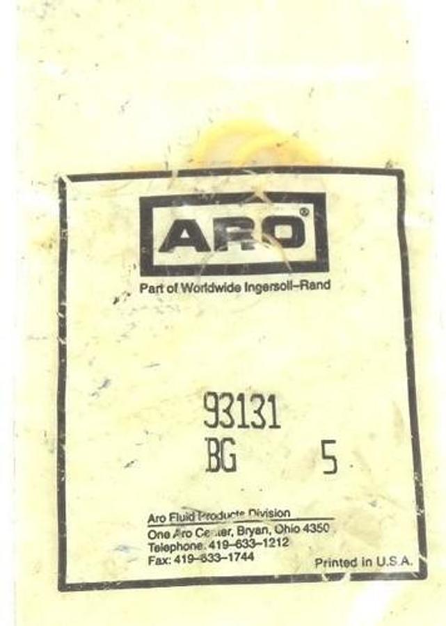 INGERSOLL RAND ARO 93131 Cream O-Ring (Pack of 5) for Diaphragm Pumps NSMP