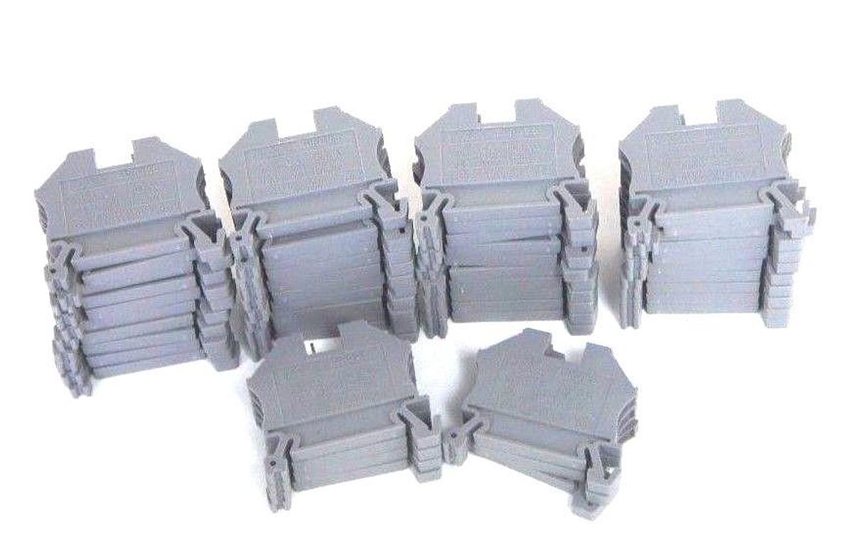 Used LOT OF 47 MORSETTITALIA EURO-2.5 TERMINAL BLOCKS EURO25