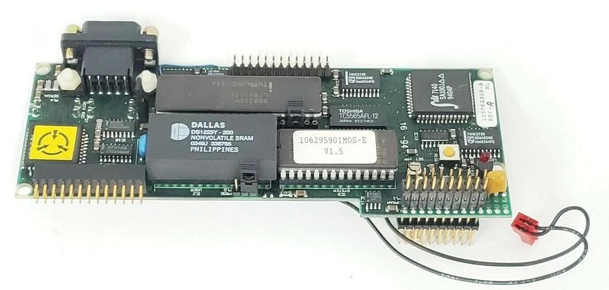Used BOSTON FINCOR 105762309-E INTERFACE BOARD REV. A NL, 106295901M0S-E V1.5